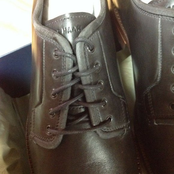 Cole Haan Men\'s Warner Grand Postman Gray Leather Oxford Dress Shoes 11.5M - NIB main image 6